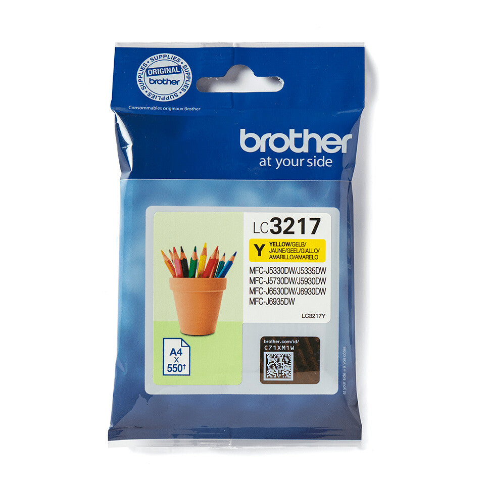 Brother LC3217Y bläckpatroner 1 styck Original Gul