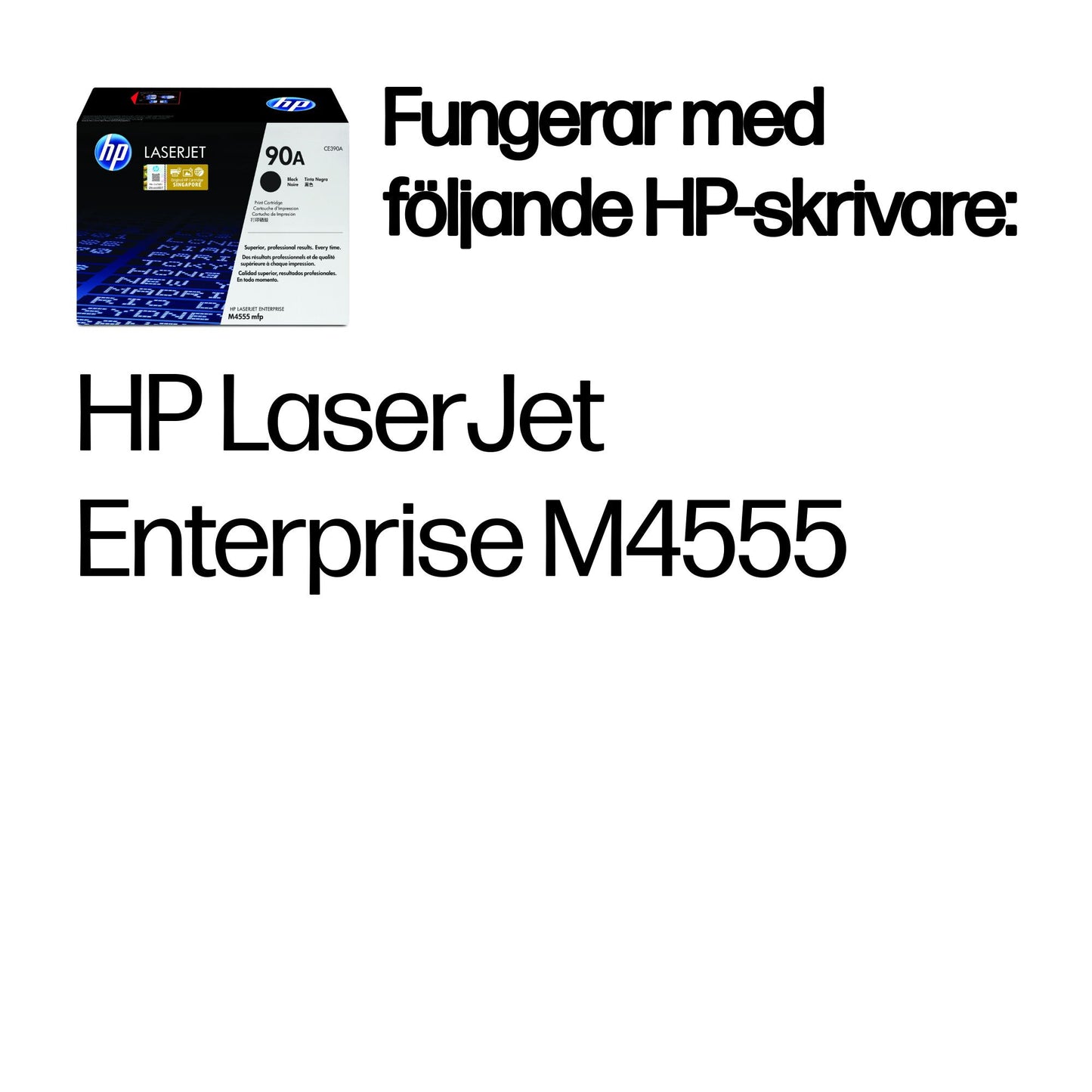 HP 90A svart LaserJet-tonerkassett, original