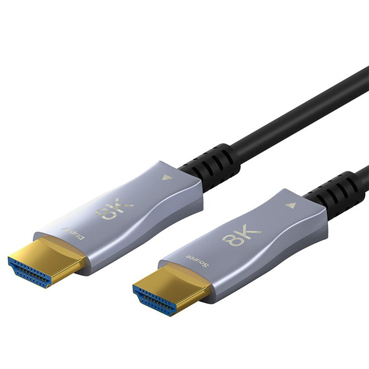 Goobay 65558 HDMI-kabel 10 m HDMI Typ A (standard) Svart, Grå
