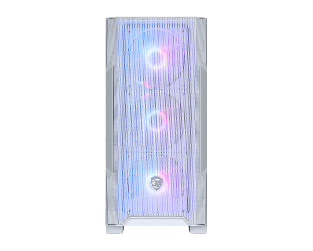 MSI MAG FORGE M100R Midi Tower Transparent, Vit