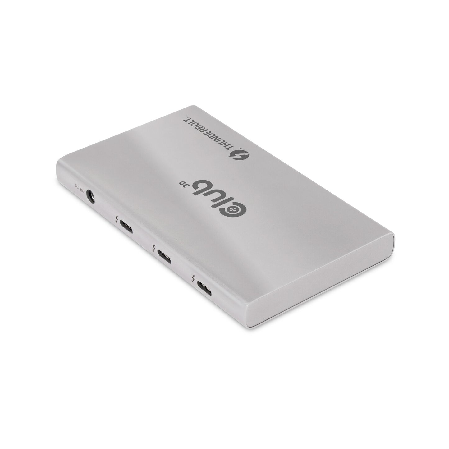 CLUB3D CSV-1580 dockningsstationer för bärbara datorer Dockning Thunderbolt 4 Silver