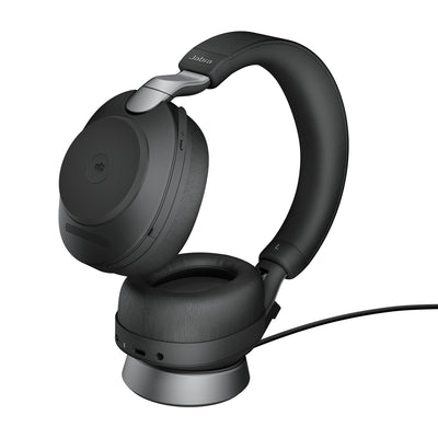 Jabra 28599-999-889 hörlur och headset Kabel & Trådlös Huvudband Kontor/callcenter USB Type-C Bluetooth Svart