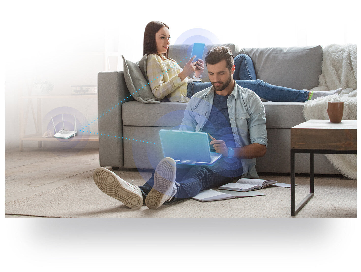 D-Link R15 trådlös router Gigabit Ethernet Dual-band (2,4 GHz / 5 GHz) Vit