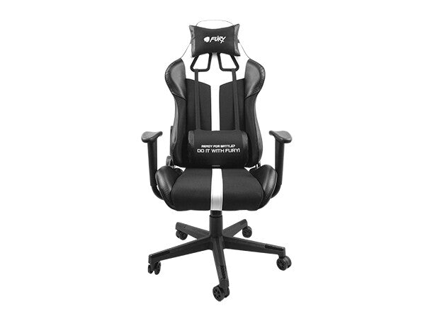 FURY AVENGER XL Universal spelstol Stoppad sits Svart, Vit