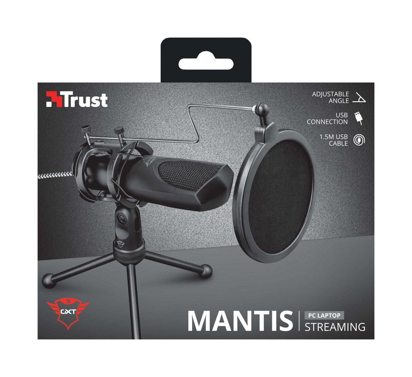 Trust GXT 232 Mantis Svart Mikrofon till PC