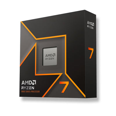 AMD Ryzen 7 9700X processorer 3,8 GHz 40 MB L2 & L3 Låda