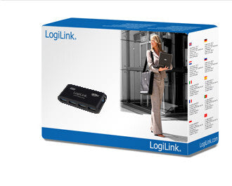 LogiLink USB 3.0 4x 5000 Mbit/s Svart
