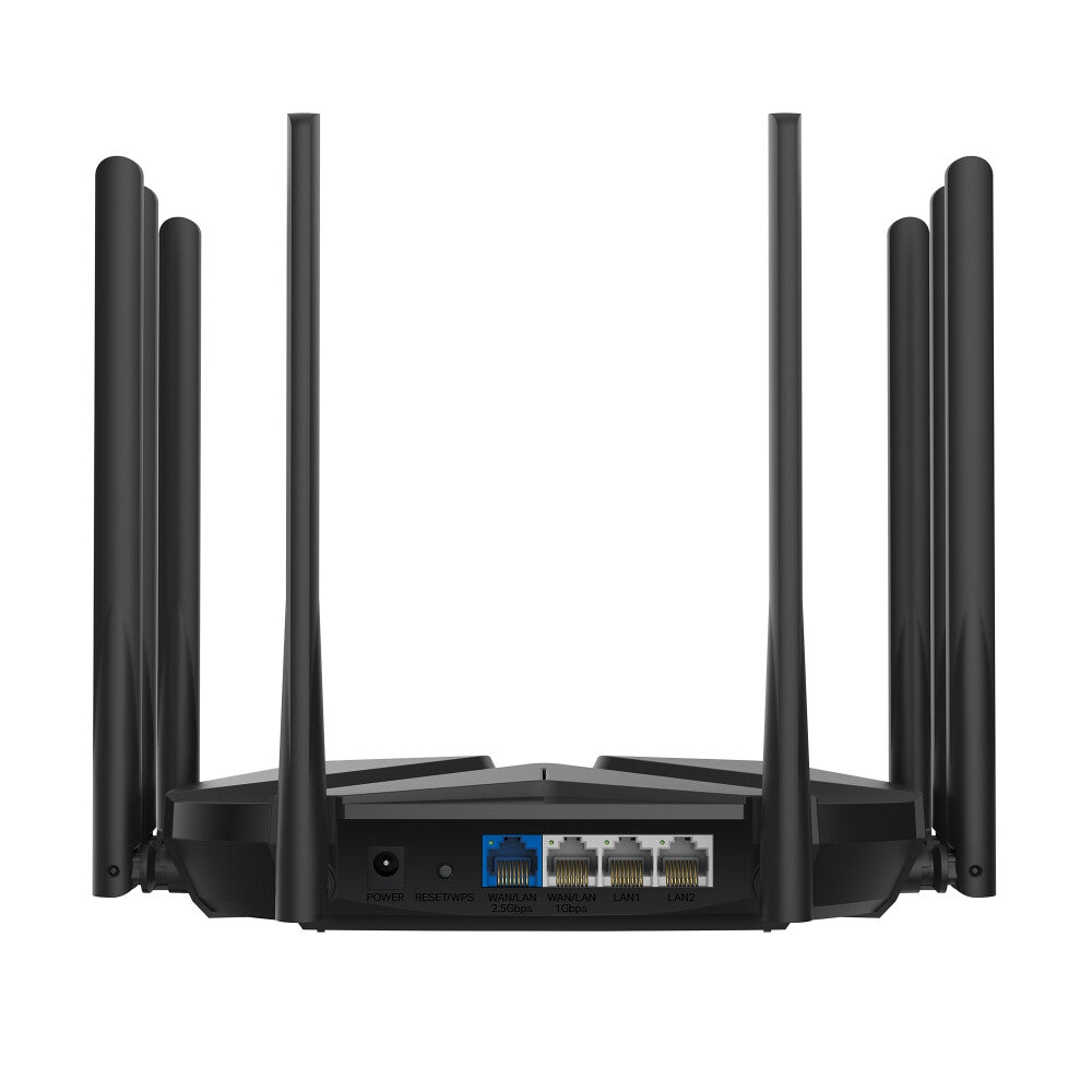 Mercusys MR90X trådlös router Gigabit Ethernet Dual-band (2,4 GHz / 5 GHz) Svart