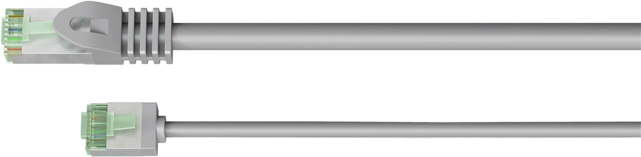 Goobay 74343 nätverkskablar Grå 0,15 m Cat8.1 U/FTP (STP)