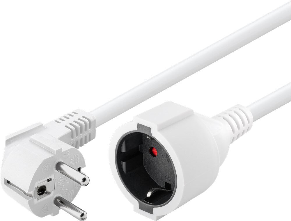 Goobay 93088 strömkablar Vit 5 m Strömkontakt typ F