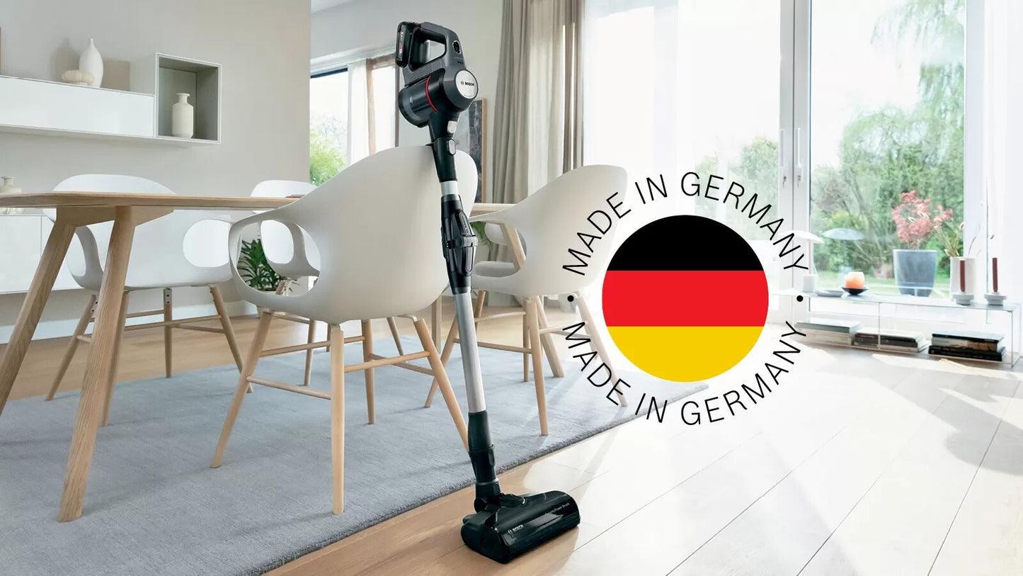 Bosch BBS712A upprättstående dammsugare och elektrisk sopborste 2-in-1 stick vacuum Batteri Torr Hygienfilter Utan påse 0,3 l grafit