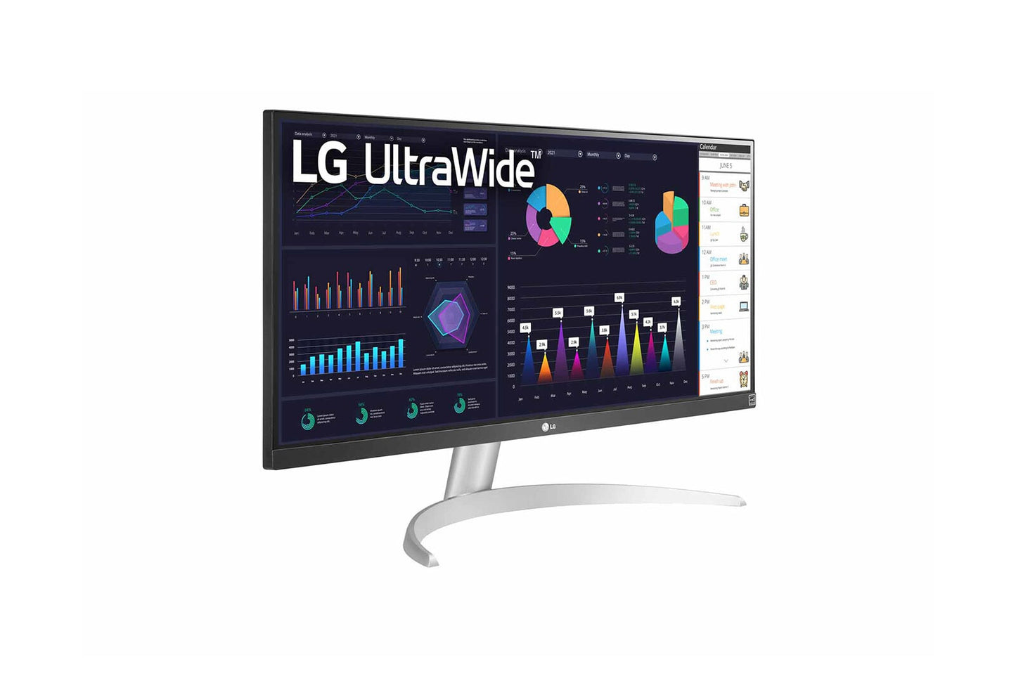 LG 29WQ600-W.AEU platta pc-skärmar 73,7 cm (29") 2560 x 1080 pixlar Full HD LCD Bordsskiva Vit