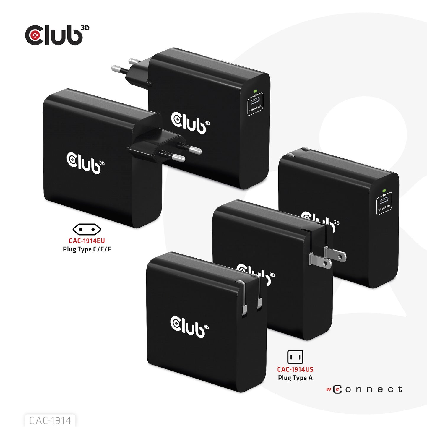 CLUB3D CAC-1914 mobilladdare Babymonitor med display, Skäggtrimmer, Digital videokamera, Digitalkamera, Spelkontroller, Hörlurar, Headset, Mobiltelefon, Bärbar dator, Powerbank, Smartphone, Smartwatch, Surfplatta, Universal, Klocka, Kroppsburen teknik Sva