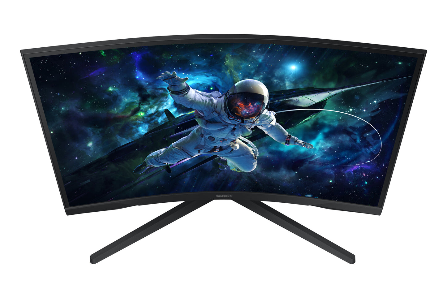 Samsung G55C platta pc-skärmar 68,6 cm (27") 2560 x 1440 pixlar Quad HD LED Svart
