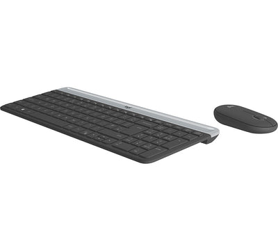 Logitech 920-009200 tangentbord Mus inkluderad Universal RF Trådlös QWERTY Nordic grafit