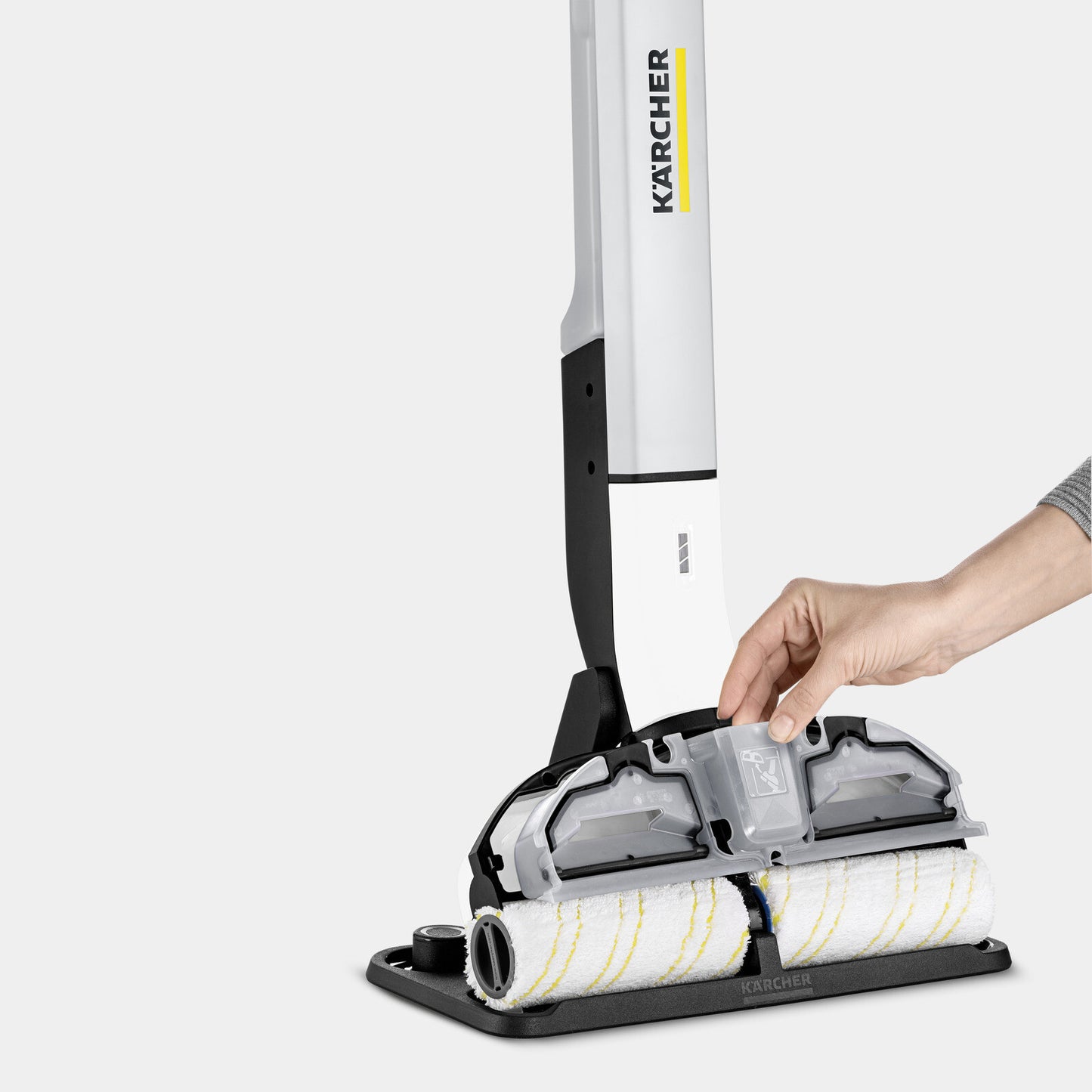 Kärcher EWM 2 Skaftdammsugare Batteri Våt Svart, Vit, Gul 2,5 Ah