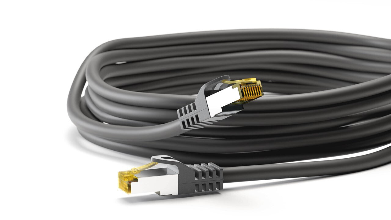 Goobay 91644 nätverkskablar Svart 10 m Cat7 S/FTP (S-STP)