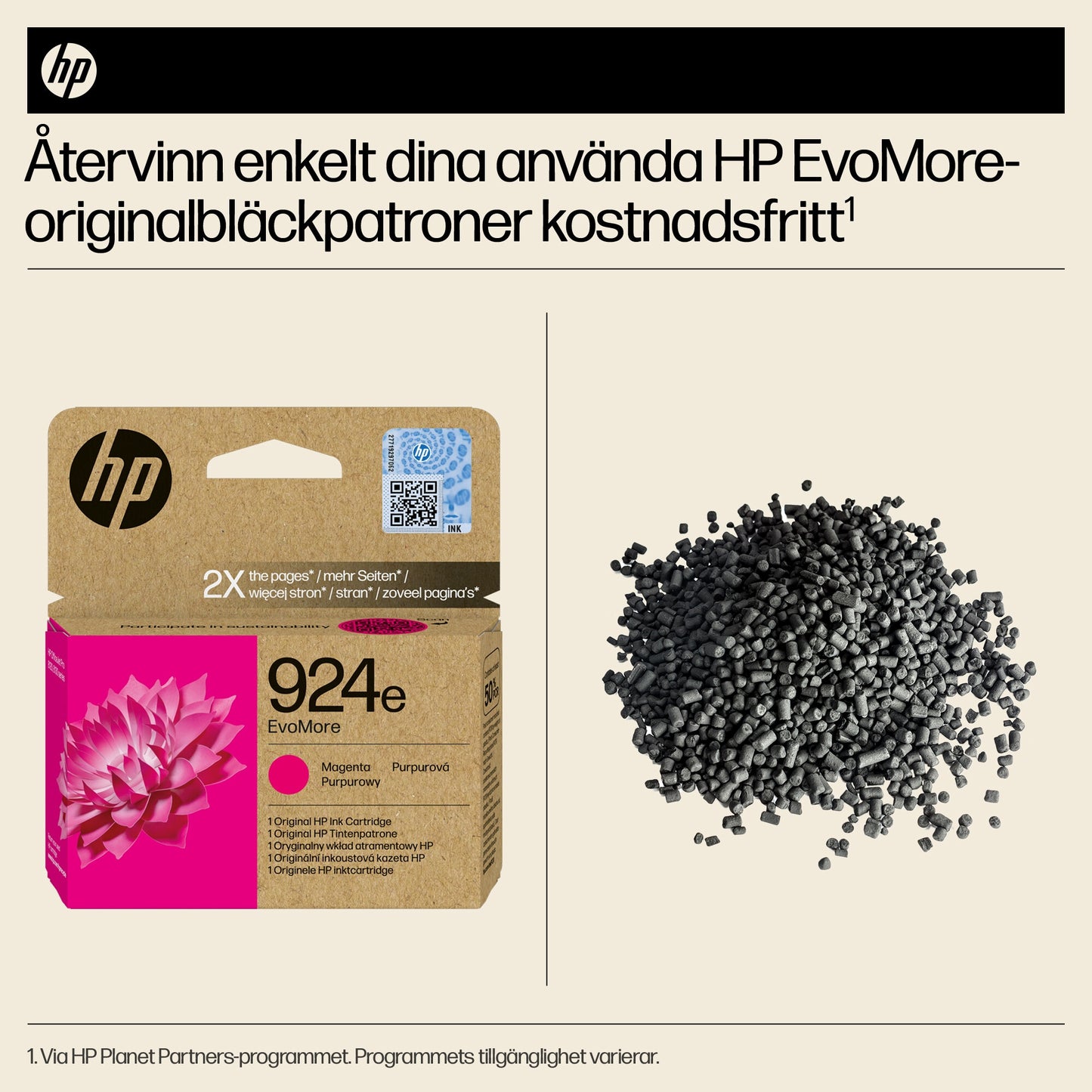 HP 924e EvoMore magenta originalbläckpatron
