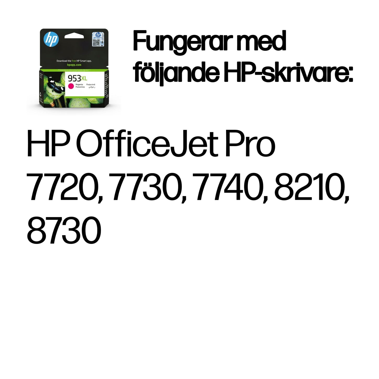 HP 953XL magenta original bläckpatron med hög kapacitet