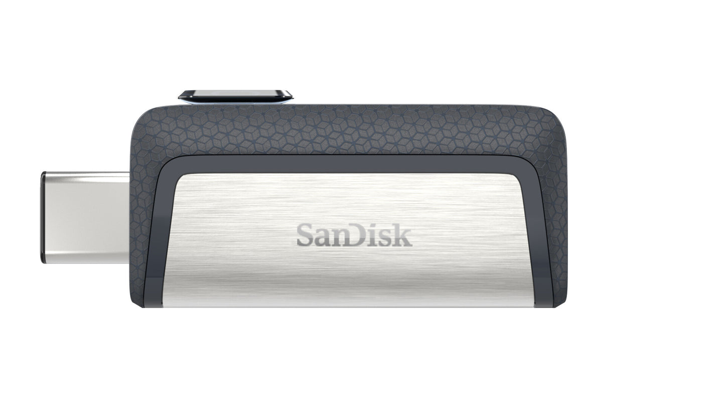 SanDisk Ultra Dual Drive USB Type-C USB-sticka 64 GB USB Type-A / USB Type-C 3.2 Gen 1 (3.1 Gen 1) Svart, Silver