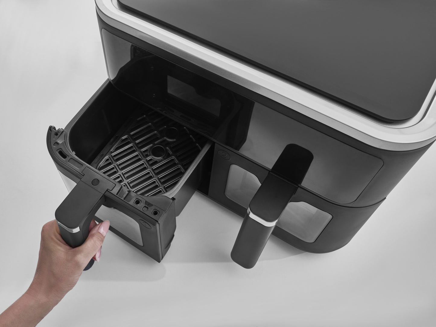 Fritel SnackTastic 8480 DUO Dubbel 9 l Fristående 2400 W Varmluftsfritös Svart