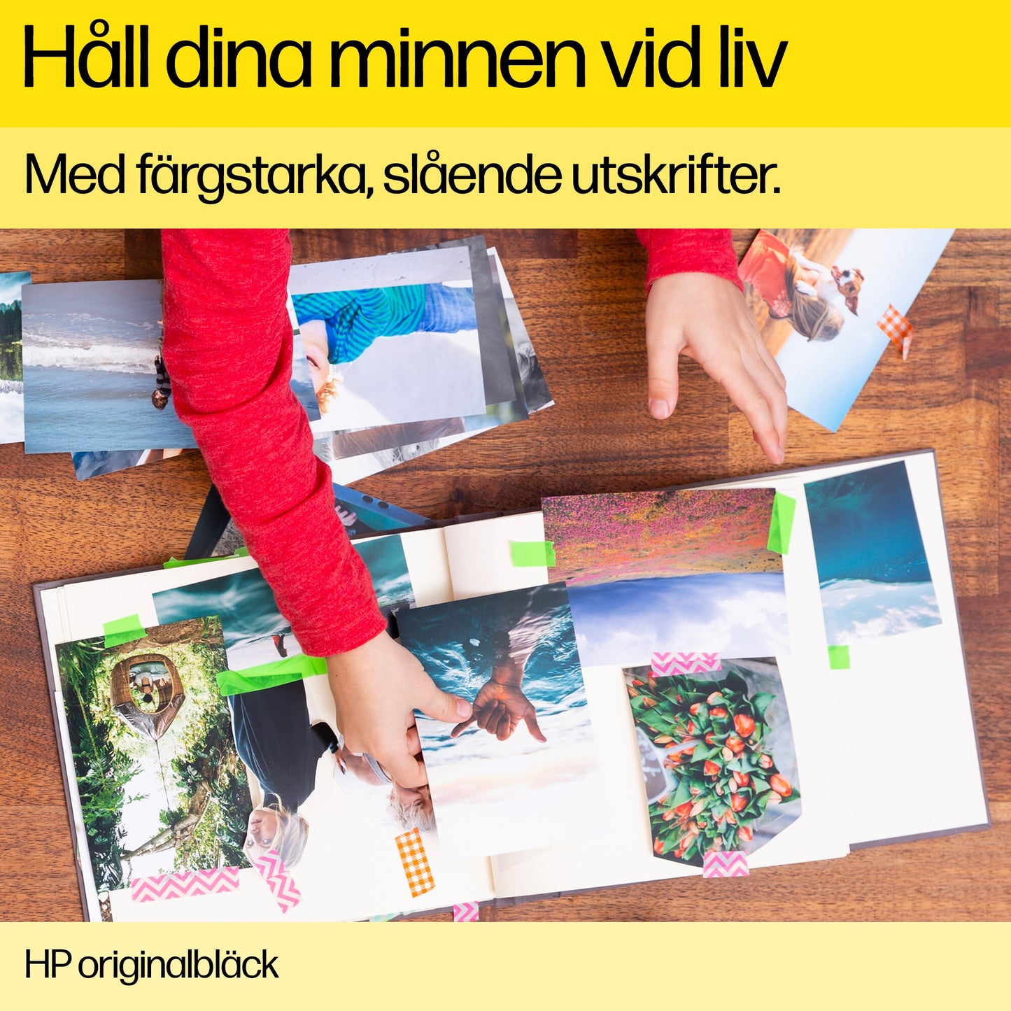 HP 653 trefärgad Advantage-originalbläckpatron