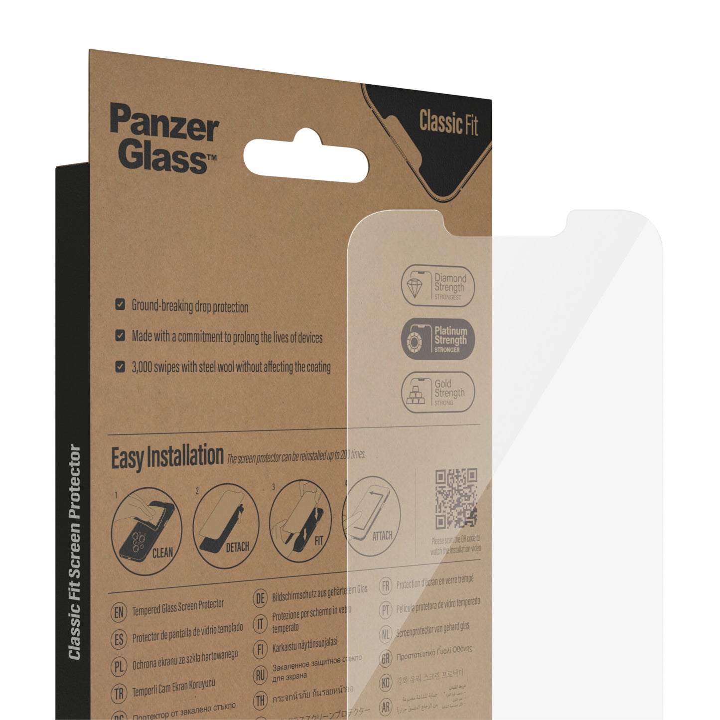 PanzerGlass Classic Fit Apple iPhone 20 Genomskinligt skärmskydd 1 styck
