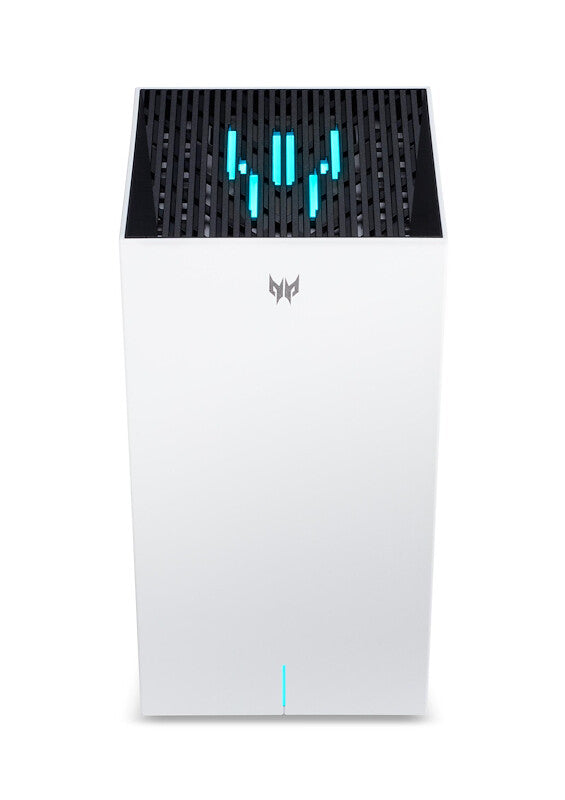 Acer Predator Connect T7 Wi-Fi 7 trådlös router Gigabit Ethernet Triband (2,4 GHz/5 GHz/6 GHz) Vit