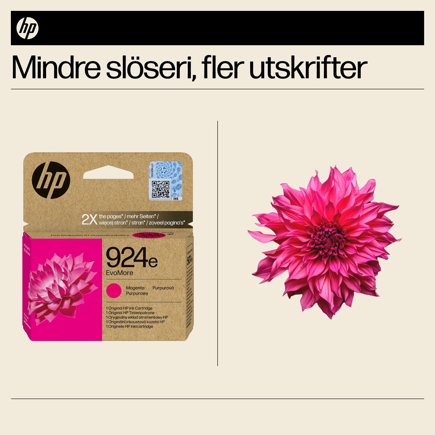 HP 924e EvoMore magenta originalbläckpatron