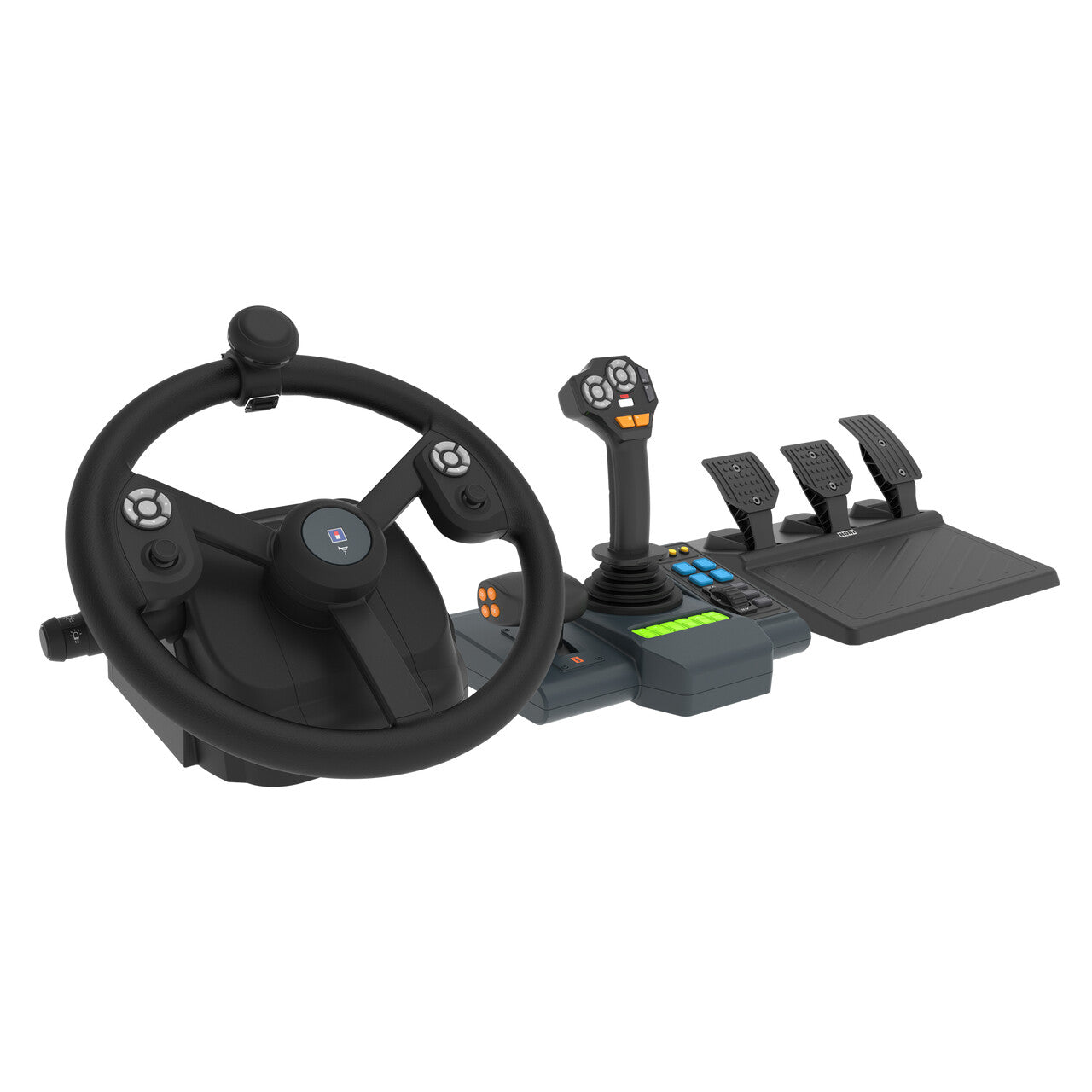 Hori HPC-043U spelkonsoler Svart USB Ratt + pedaler + joystick PC