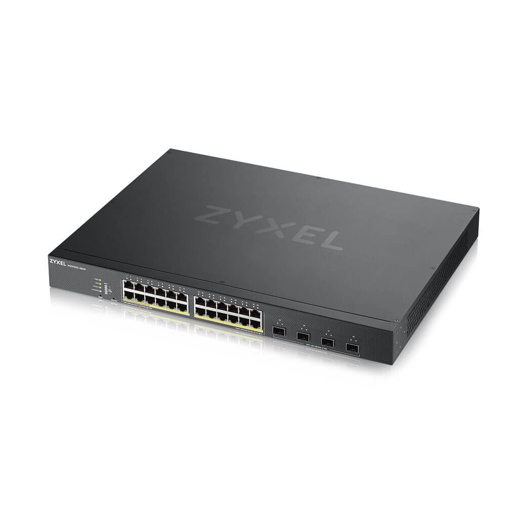 Zyxel XGS1930-28HP hanterad L3 Gigabit Ethernet (10/100/1000) Strömförsörjning via Ethernet (PoE) stöd Svart