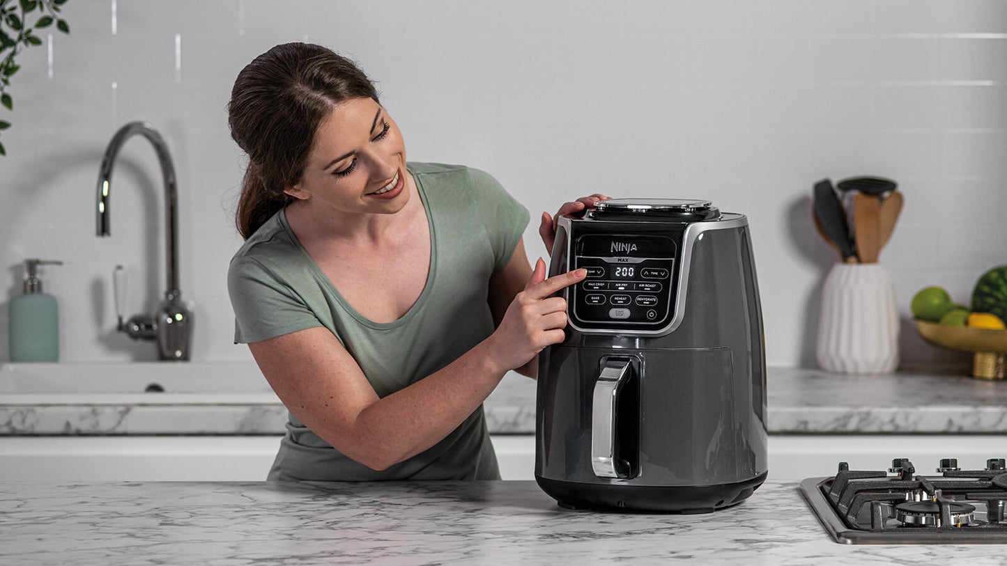 Ninja AF160 Single 5,2 l Fristående 1750 W Varmluftsfritös Grå
