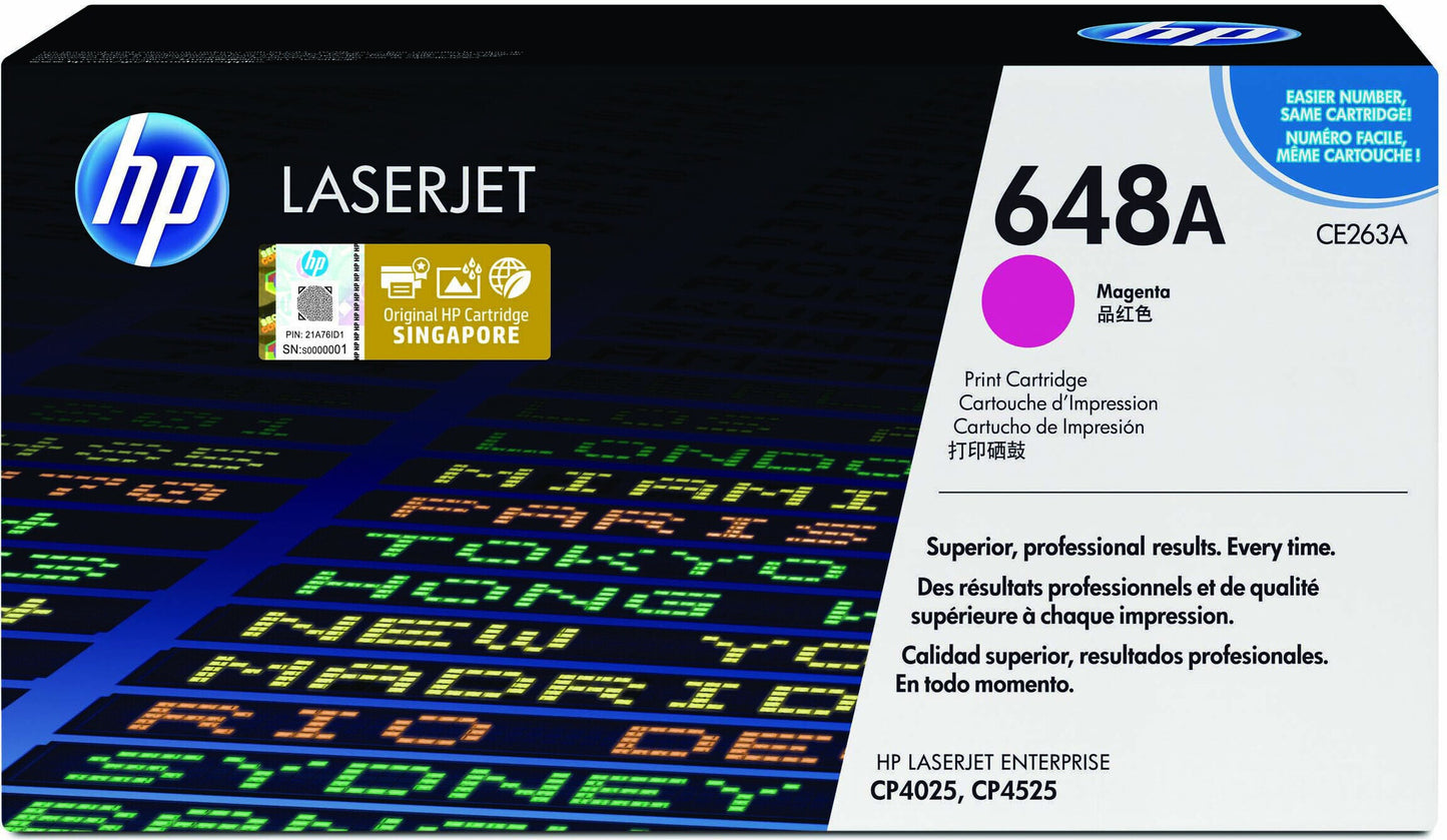 HP 648A magenta LaserJet-tonerkassett, original
