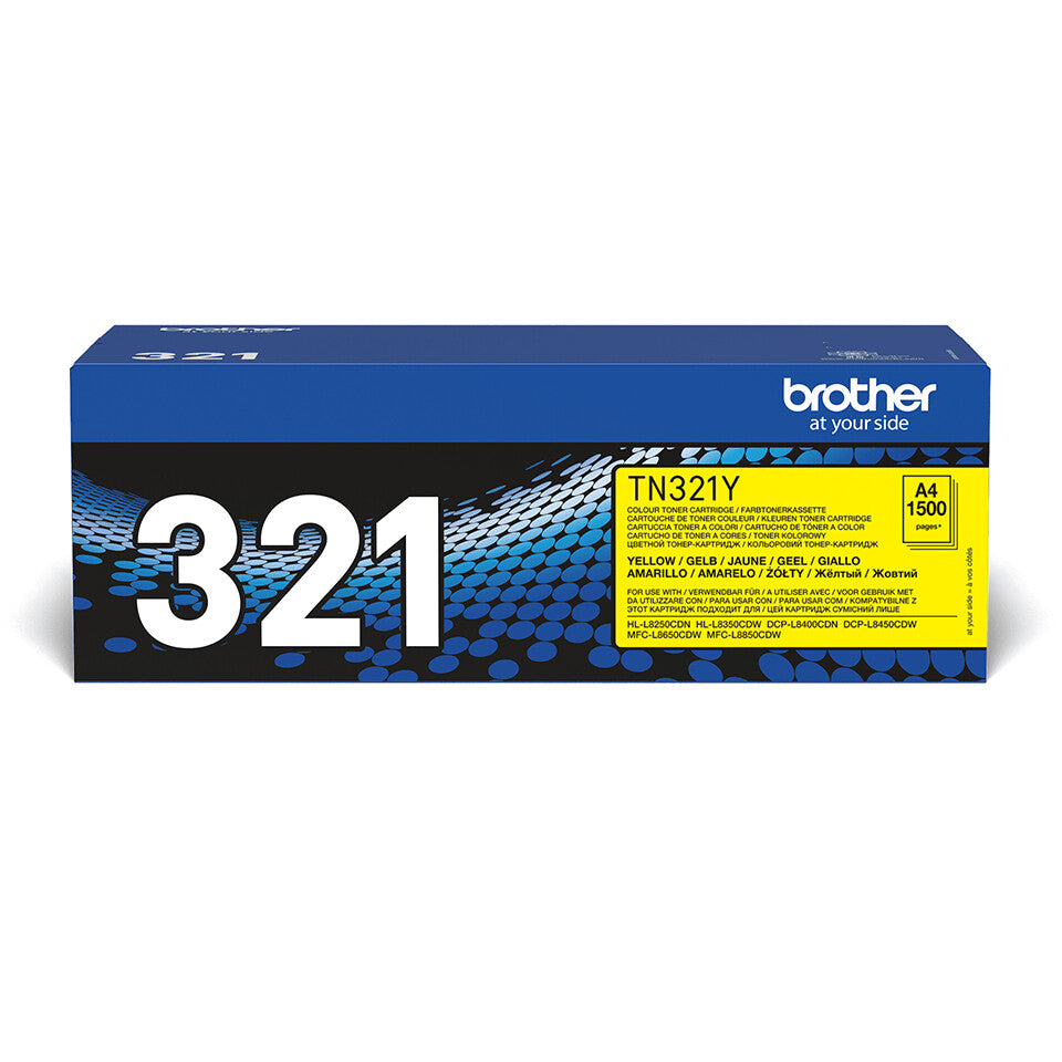 Brother TN-321Y Tonerkassett 1 styck Original Gul