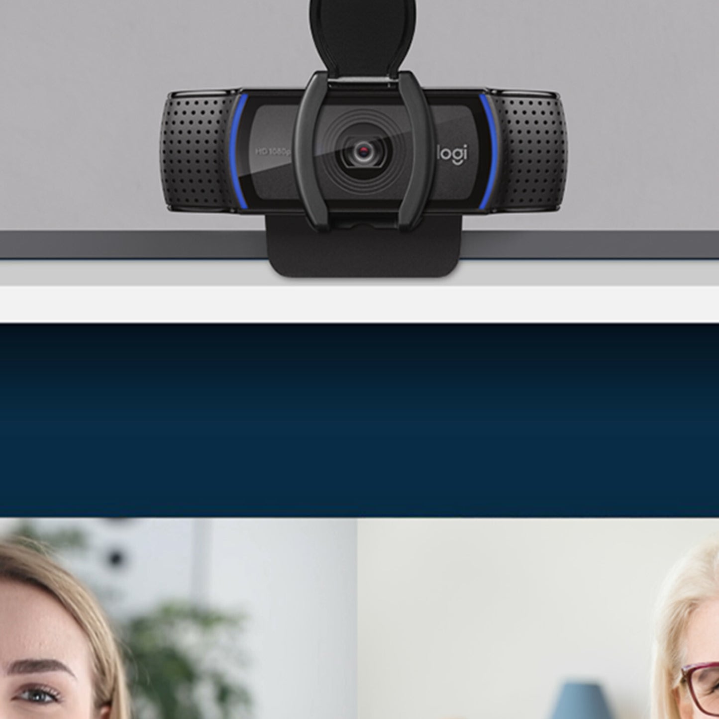 Logitech 960-001252 webbkameror 1920 x 1080 pixlar USB Svart