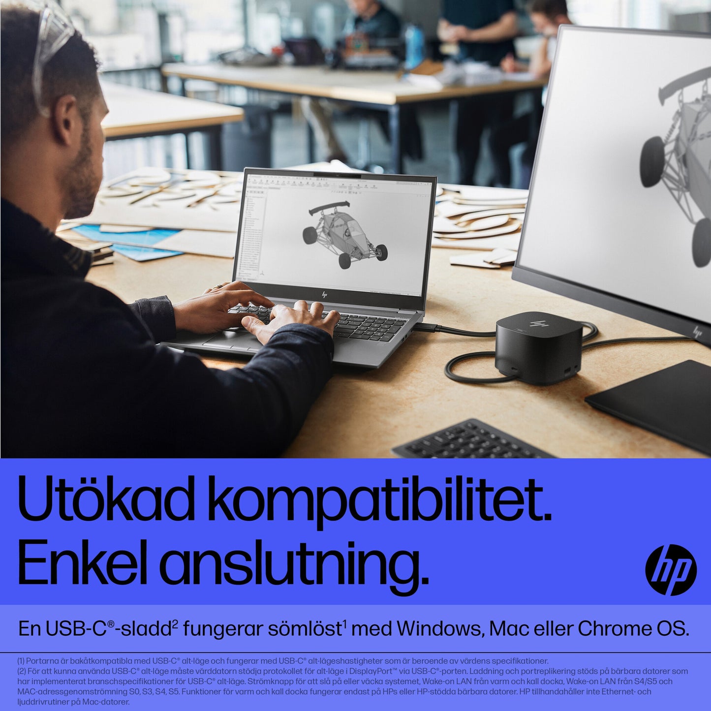 HP Thunderbolt-docka 280 W G4 med kombikabel