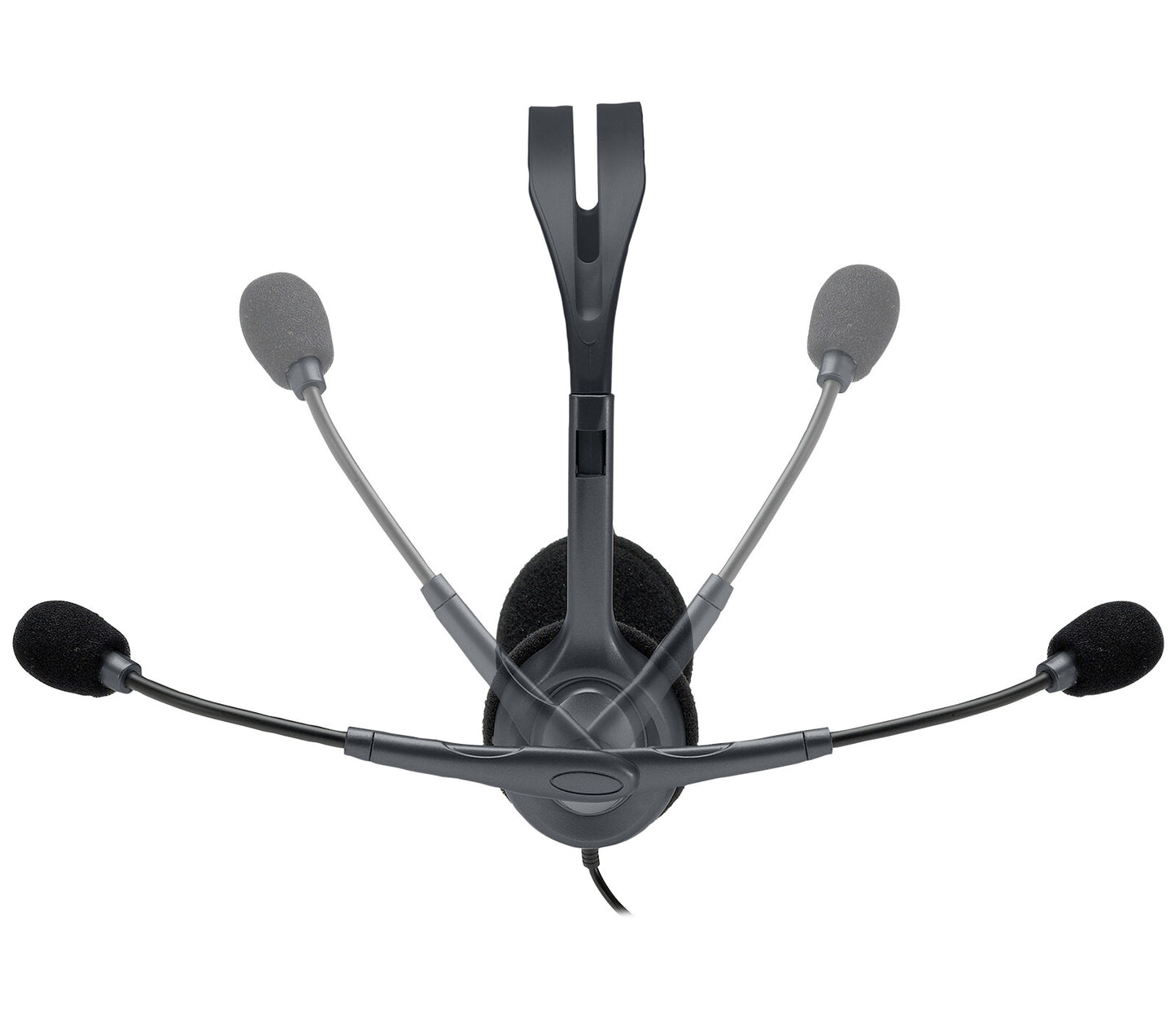 Logitech 981-000593 hörlur och headset Kabel Huvudband Kontor/callcenter Grå