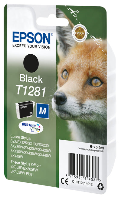 Epson Fox Enpack svart T1281 DURABrite Ultra-bläck