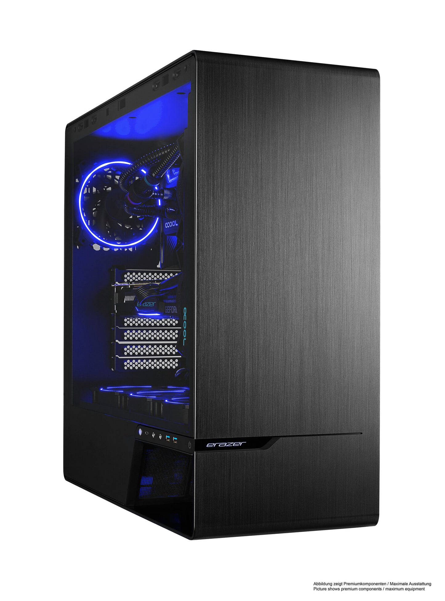 ERAZER Enforcer X10 Intel® Core™ i9 i9-14900KF 32 GB DDR5-SDRAM 2 TB SSD NVIDIA GeForce RTX 4080 SUPER Windows 11 Home Skrivbord PC Svart