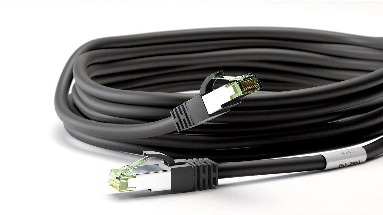 Goobay 66725 nätverkskablar Svart 7,5 m Cat8.1 S/FTP (S-STP)