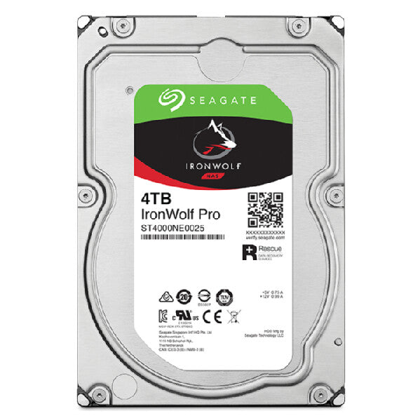 Seagate IronWolf Pro ST4000NT001 interna hårddiskar 4 TB 7200 RPM 256 MB 3.5"
