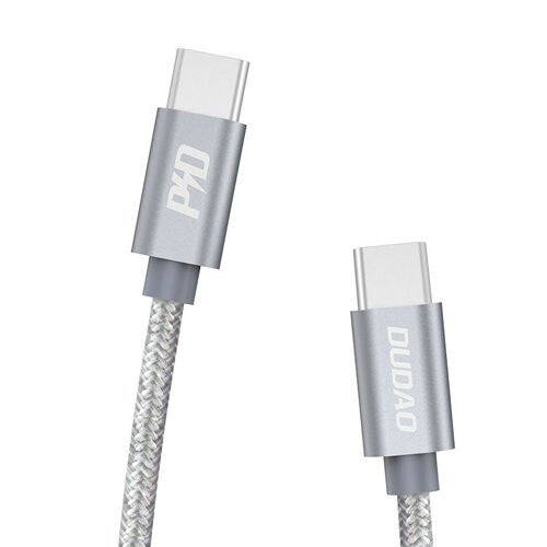 DUDAO Kabel USB USB-C - 1 m Szary 80080 USB-kablar USB C Grå