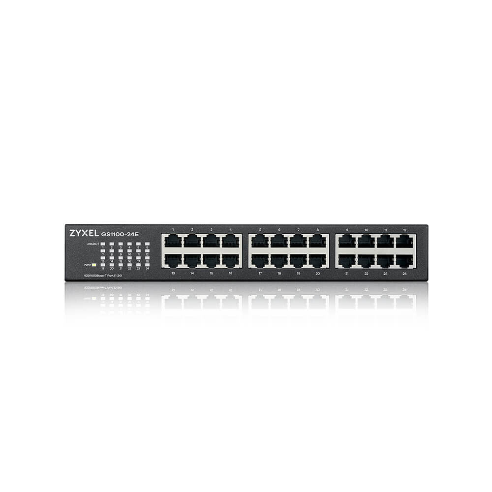 Zyxel GS1100-24E Ohanterad Gigabit Ethernet (10/100/1000) Svart