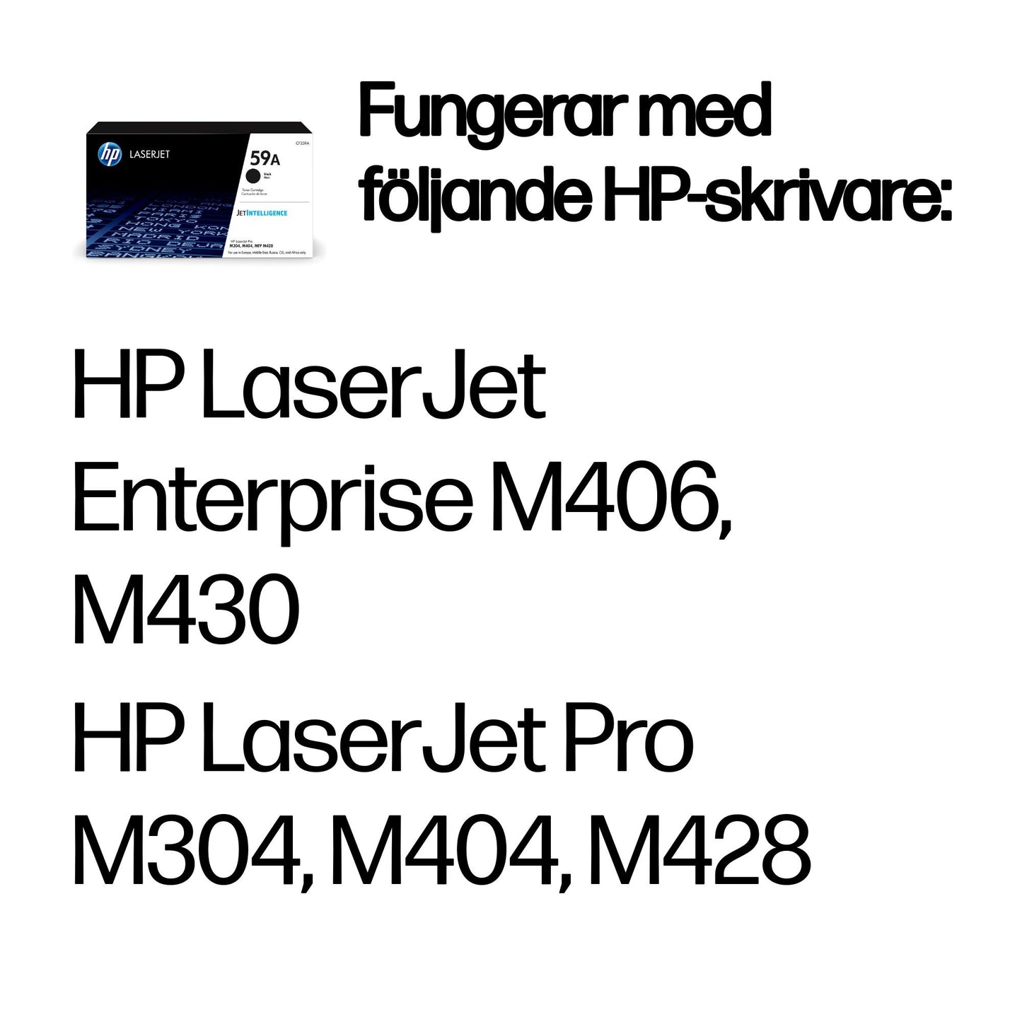 HP 59A svart original LaserJet-tonerkassett