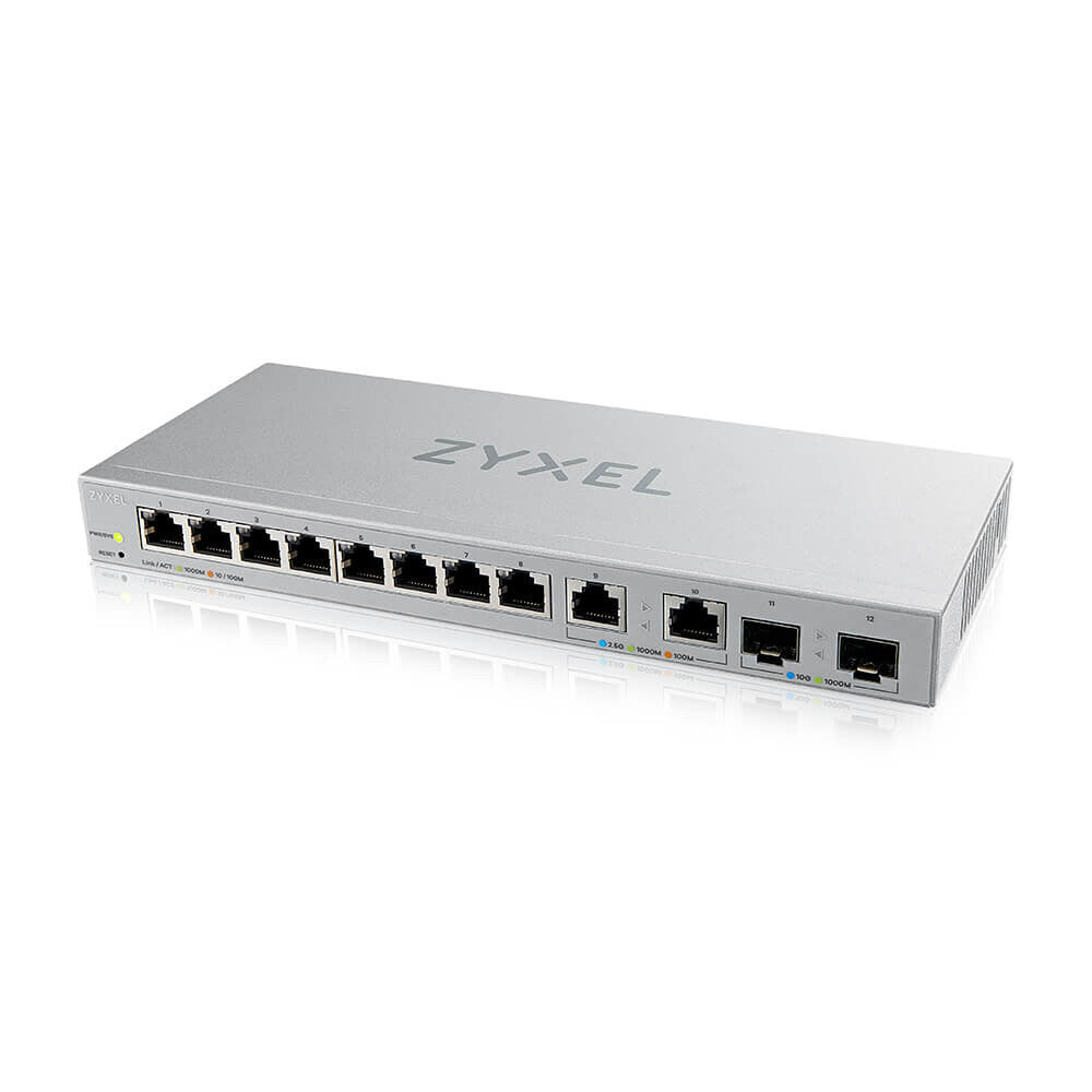 Zyxel XGS1210-12-ZZ0102F nätverksswitchar hanterad Gigabit Ethernet (10/100/1000) Grå