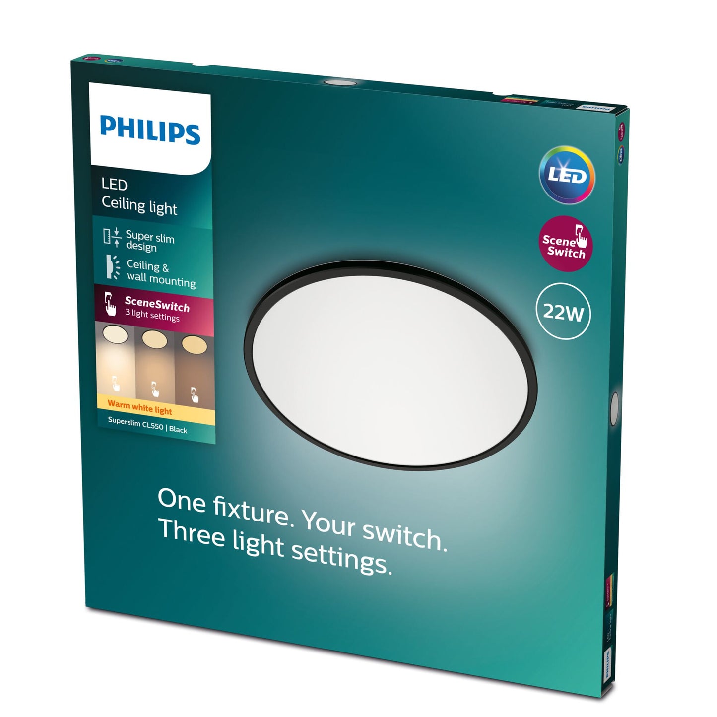 Philips Funktionell Supertunn taklampa 22 W
