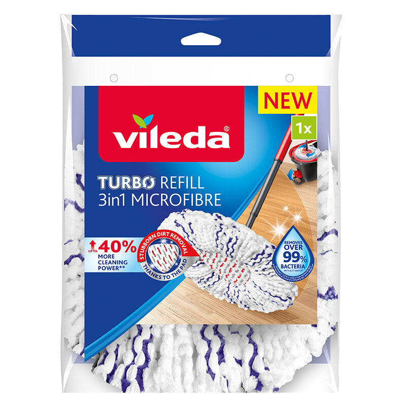 Vileda 4023103227439 mopptillbehör Mopphuvud Blå, Vit