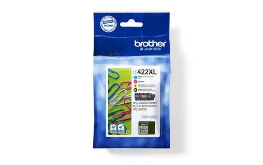 Brother LC422XLVALDR bläckpatroner 4 styck Original Hög (XL) avkastning Svart, Cyan, Magenta, Gul