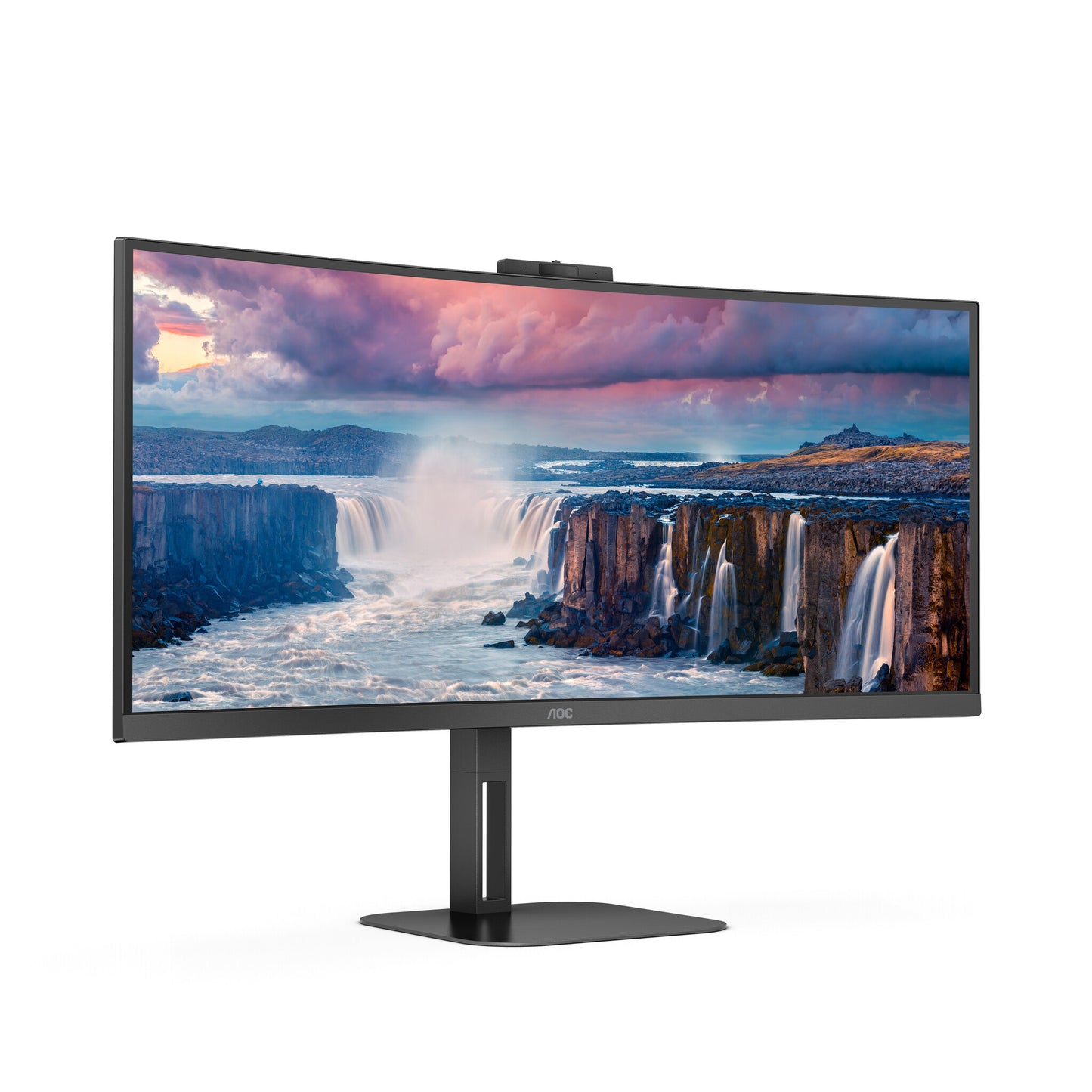 AOC V5 CU34V5CW LED display 86,4 cm (34") 3440 x 1440 pixlar Wide Quad HD Svart
