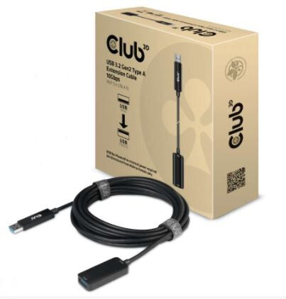 CLUB3D CAC-1411 USB-kablar USB 3.2 Gen 2 (3.1 Gen 2) 5 m USB A Svart